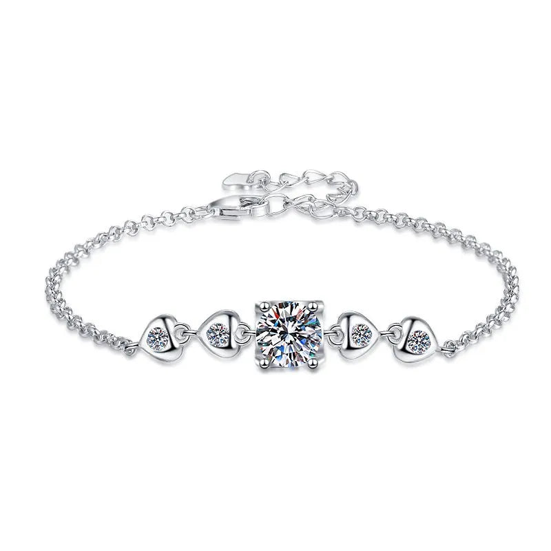 S925 Sterling Silver VVS D Colour Moissanite Bracelet