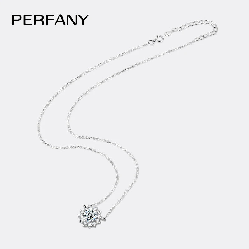 S925 Silver 1-3CT Moissanite Necklace