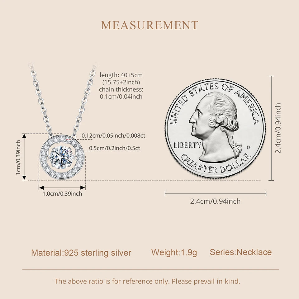 Lab Grown Moissanite Necklace