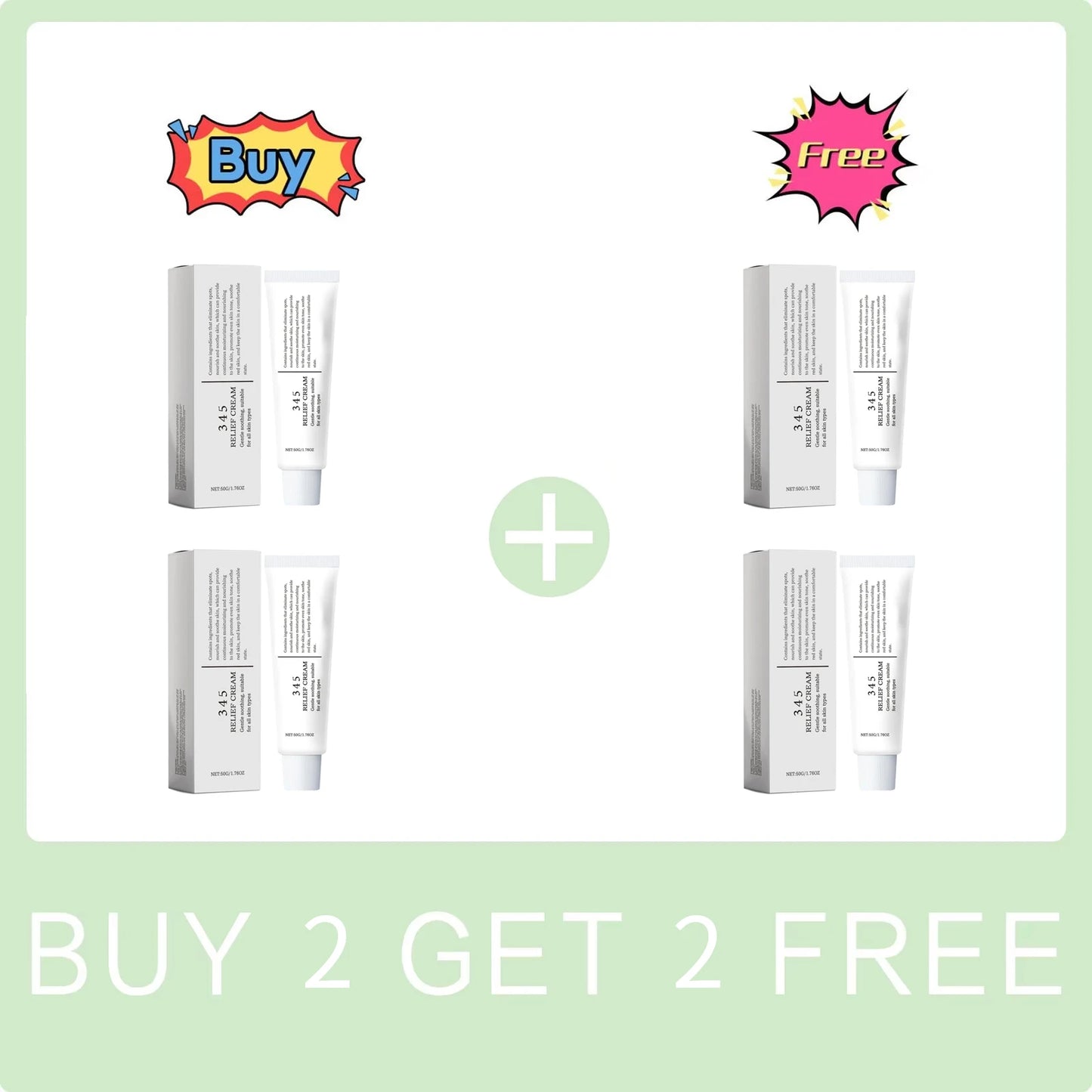 345 Relief Cream Reduce Redness Soothing Care