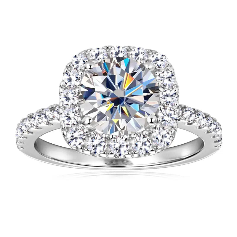 8mm 2ct Moissanite Ring