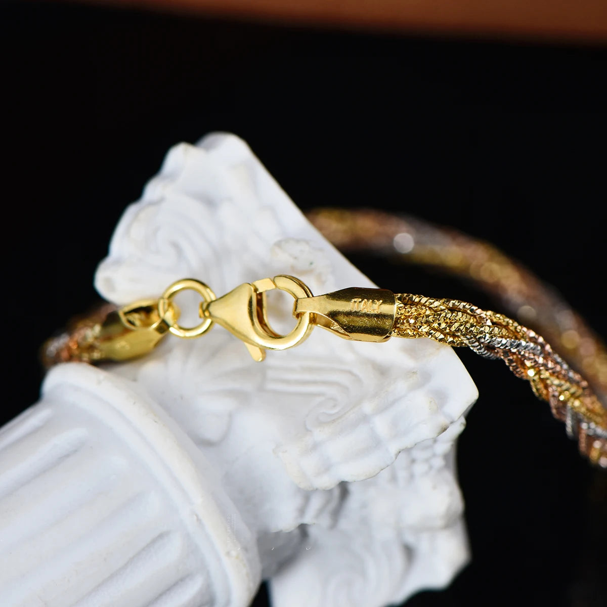 S925 Italian Style Woven Chain Bracelet