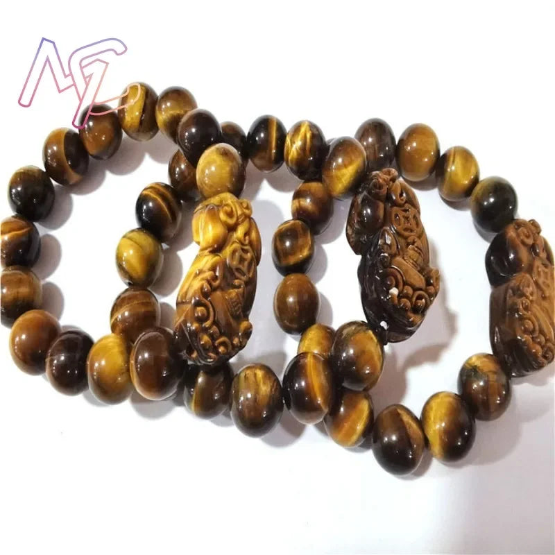 Natural Tiger Eye Pixiu Bracelet