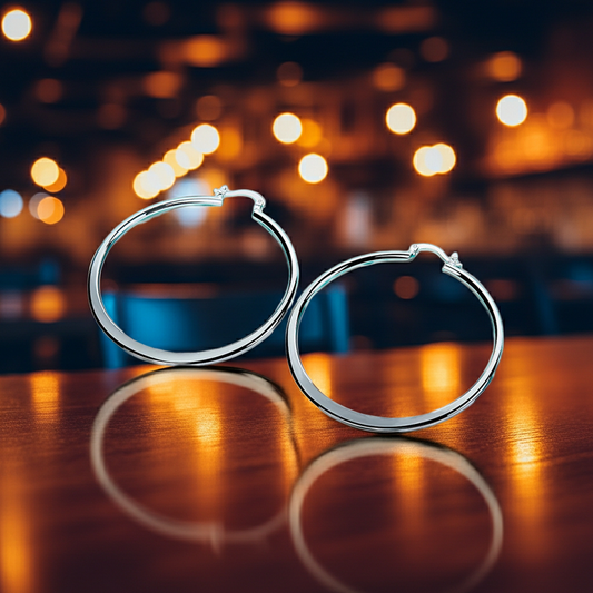 S925 Smooth Round Earrings