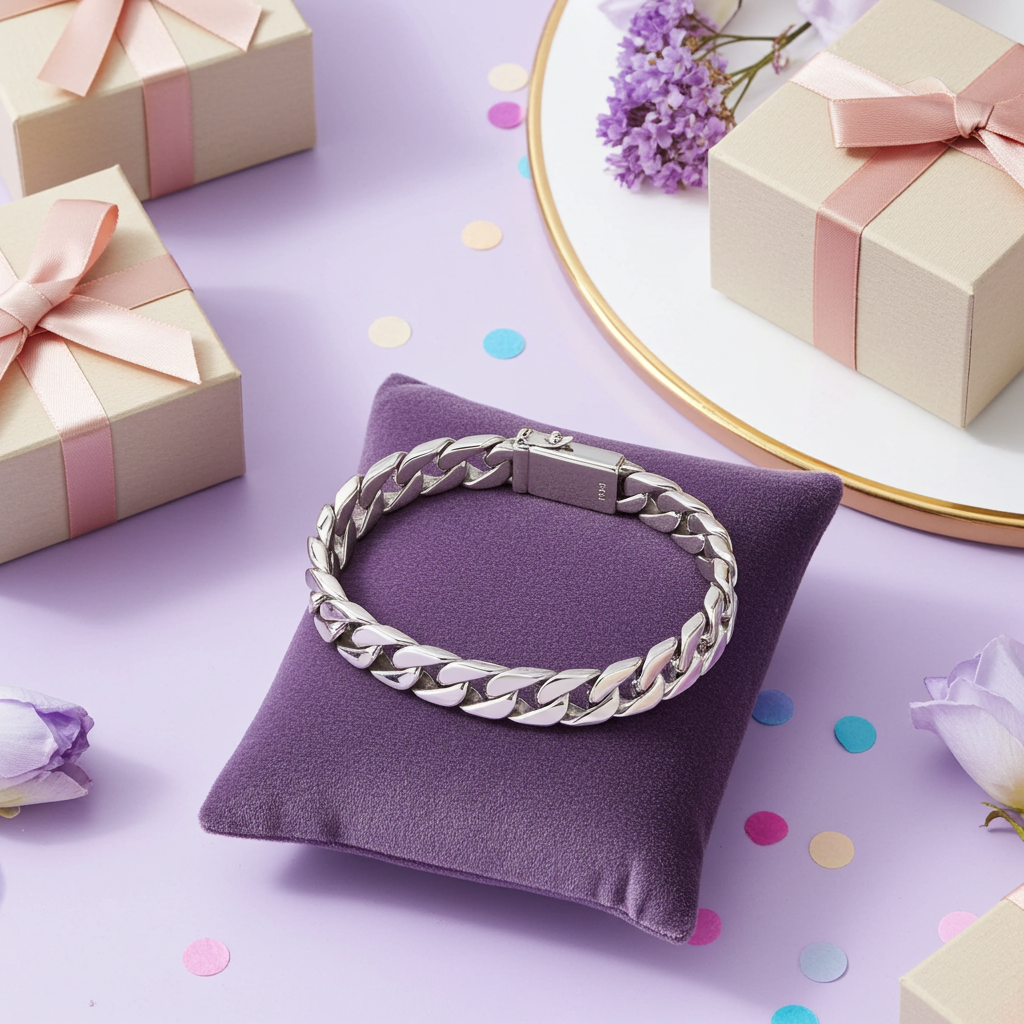 Solid S925 Sterling Silver Bracelet
