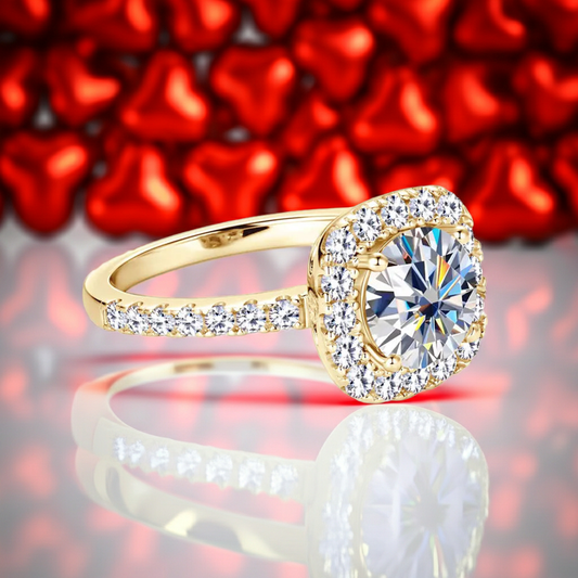 8mm 2ct Moissanite Ring