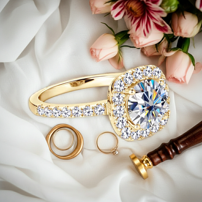 8mm 2ct Moissanite Ring