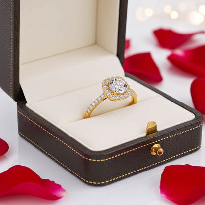 8mm 2ct Moissanite Ring