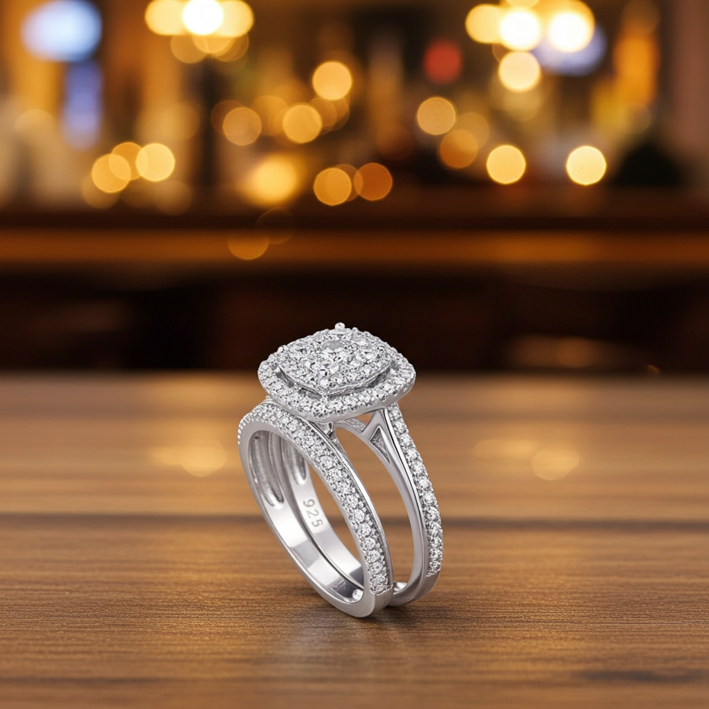 925 Sterling Silver Engagement Ring