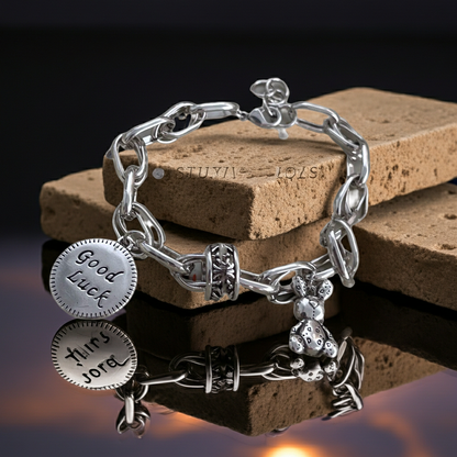 925 Sterling Silver Bracelets with Rabbit Charm