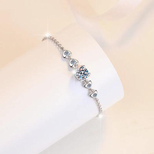 S925 Sterling Silver VVS D Colour Moissanite Bracelet