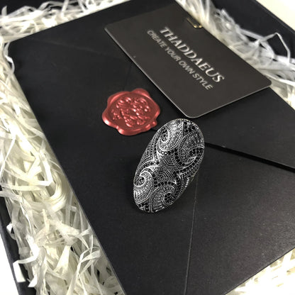 Maori Cultural Tattoo Ornament Ring
