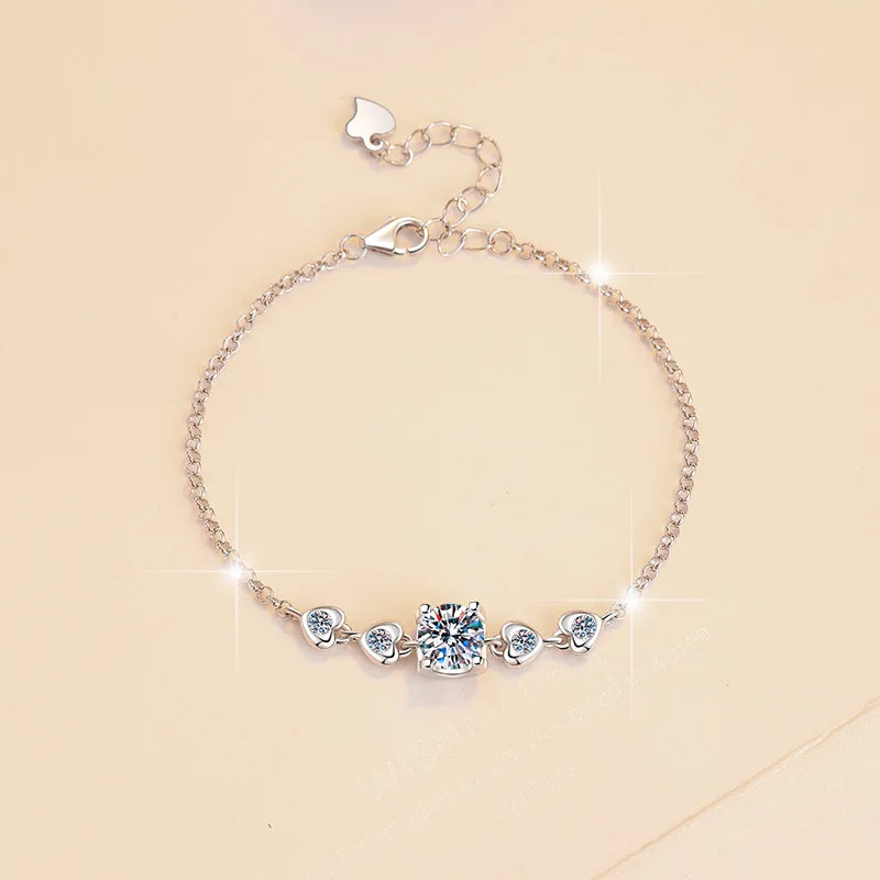 S925 Sterling Silver VVS D Colour Moissanite Bracelet