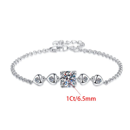 S925 Sterling Silver VVS D Colour Moissanite Bracelet