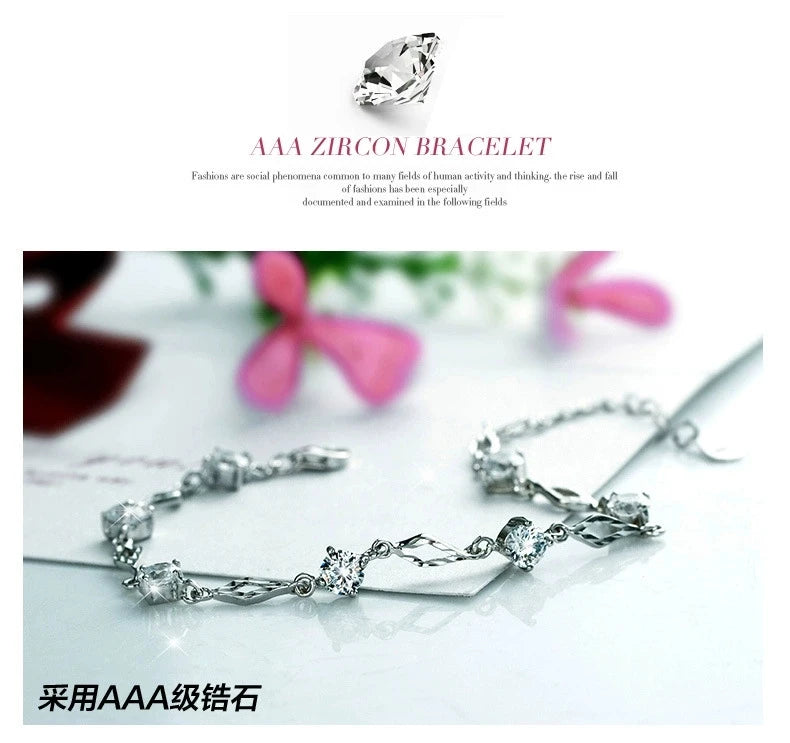 Korean Version of Light Luxury Fashion Sterling Silver