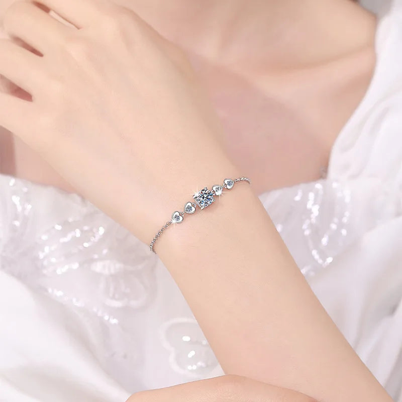 S925 Sterling Silver VVS D Colour Moissanite Bracelet