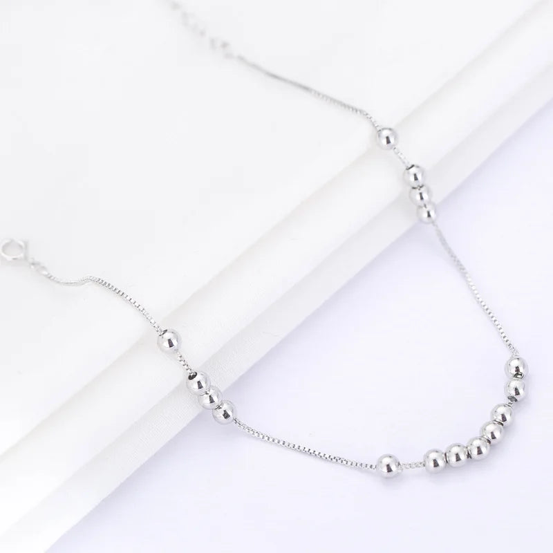 S925 Beads Anklets
