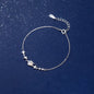Sterling Silver Creative Colourful Moonlight Glass Planet Bracelets