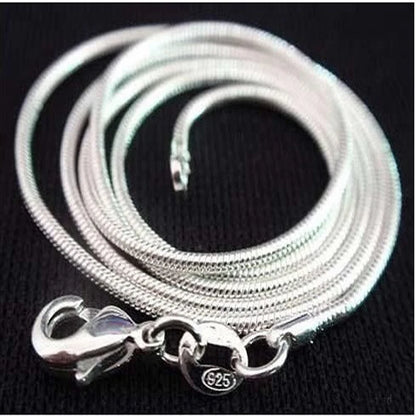 925 Sterling Silver 1mm Snake Chain