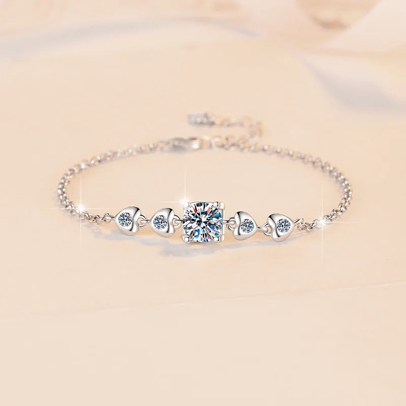 S925 Sterling Silver VVS D Colour Moissanite Bracelet