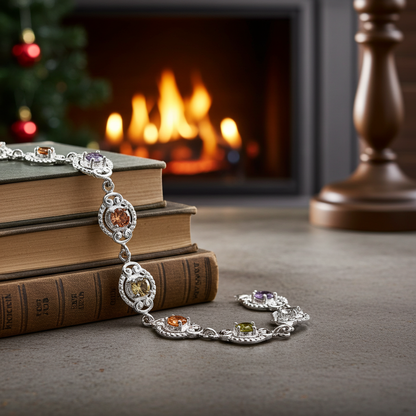 S925 Multicolour AAA Zircon Bracelet