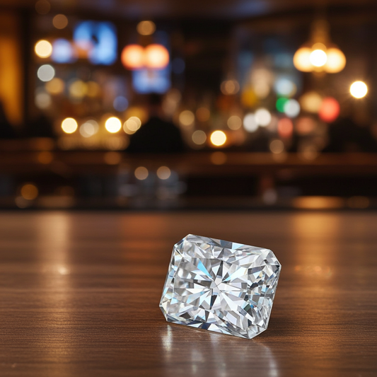 Moissanite Stone Radiant Cut D Color VVS1