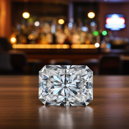 Moissanite Stone Radiant Cut D Color VVS1