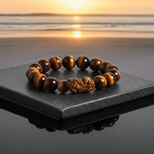 Natural Tiger Eye Pixiu Bracelet