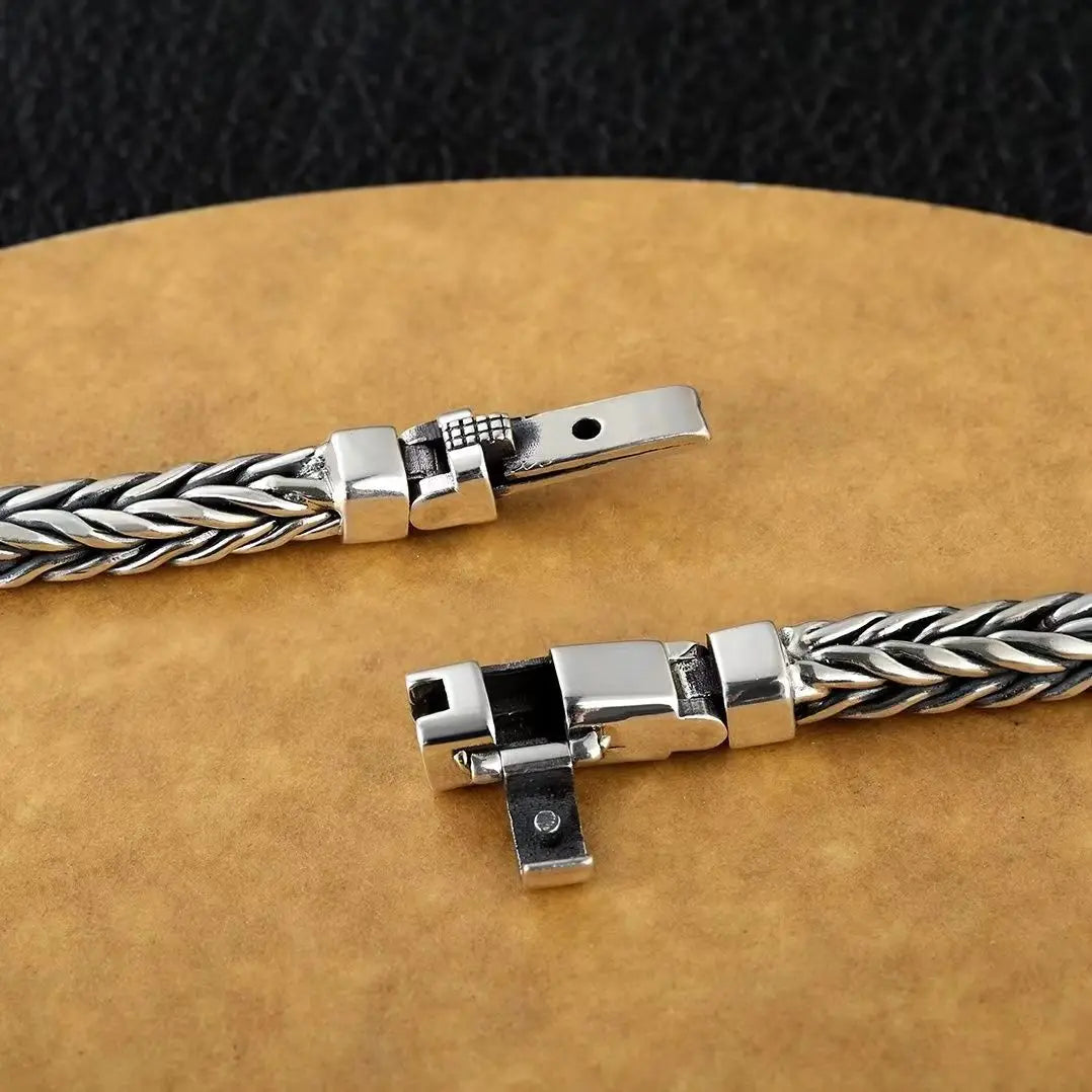 925 Sterling Silver Handmade Woven Bracelet