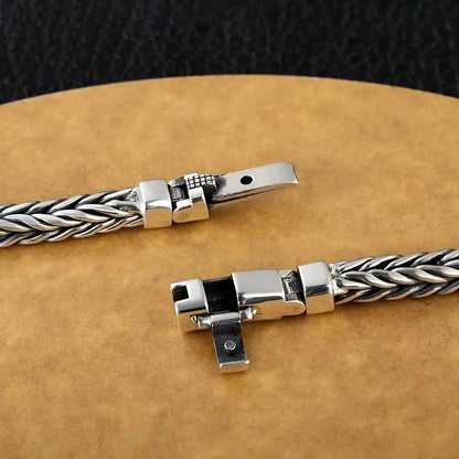 925 Sterling Silver Handmade Woven Bracelet