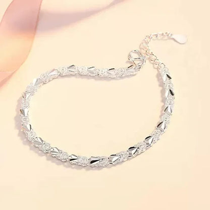 Fine 925 Sterling Silver Lucky Beads Bracelet