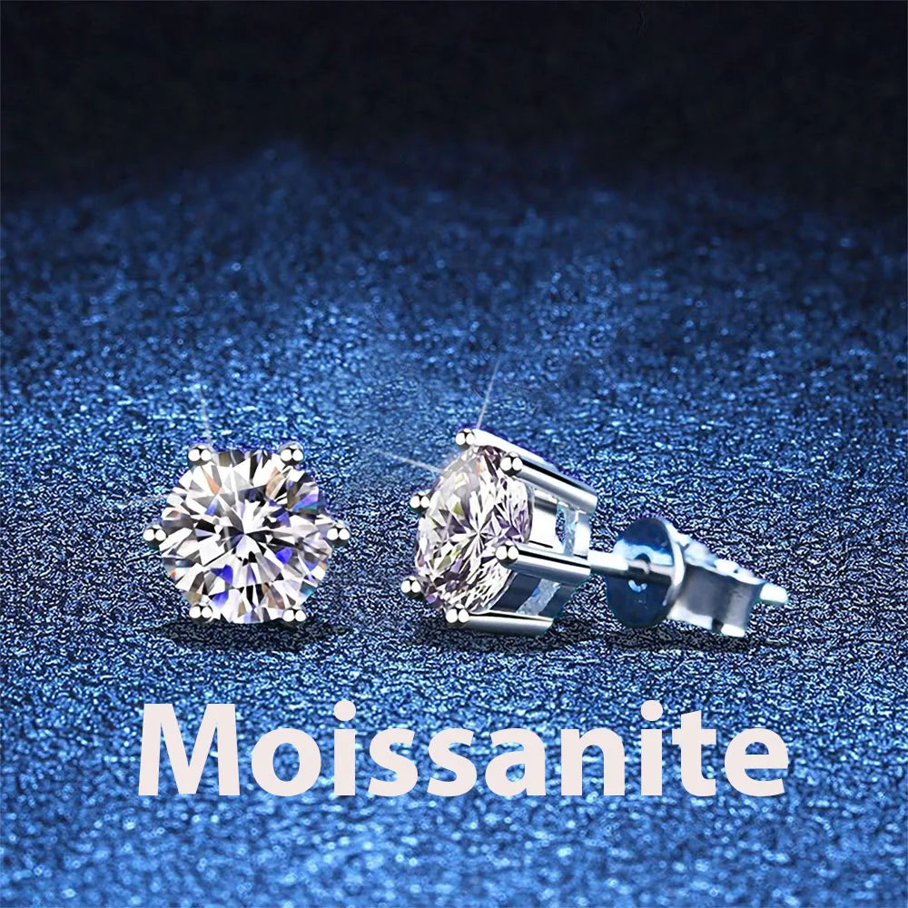 Lab Grown Diamond Ear Studs 925 Sterling Silver