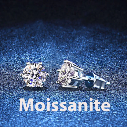 Lab Grown Diamond Ear Studs 925 Sterling Silver