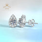 S925 1Ct D Color Pear Moissanite Earrings