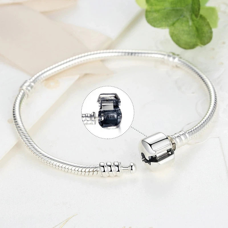 S925 Heart Link Bracelet