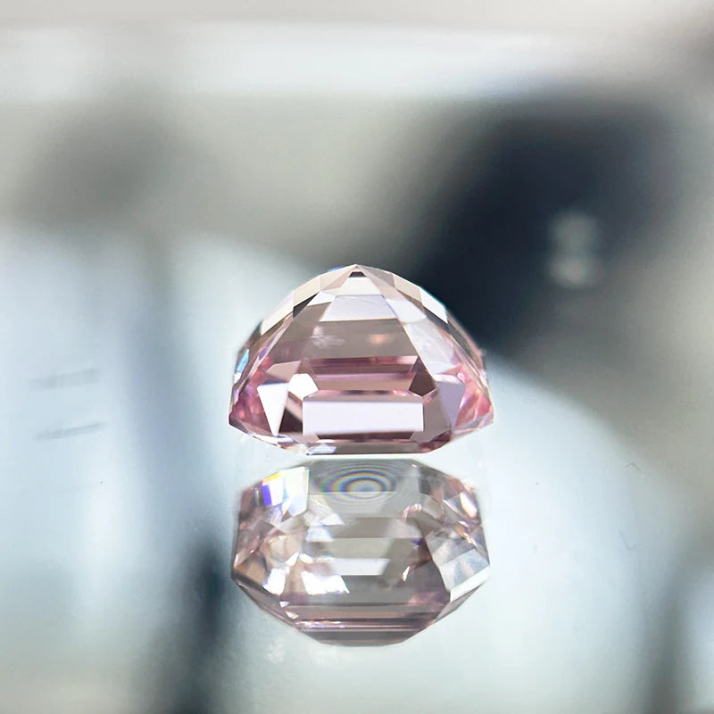 Lab Grown Sapphire, Pink Colour, Asscher Cut