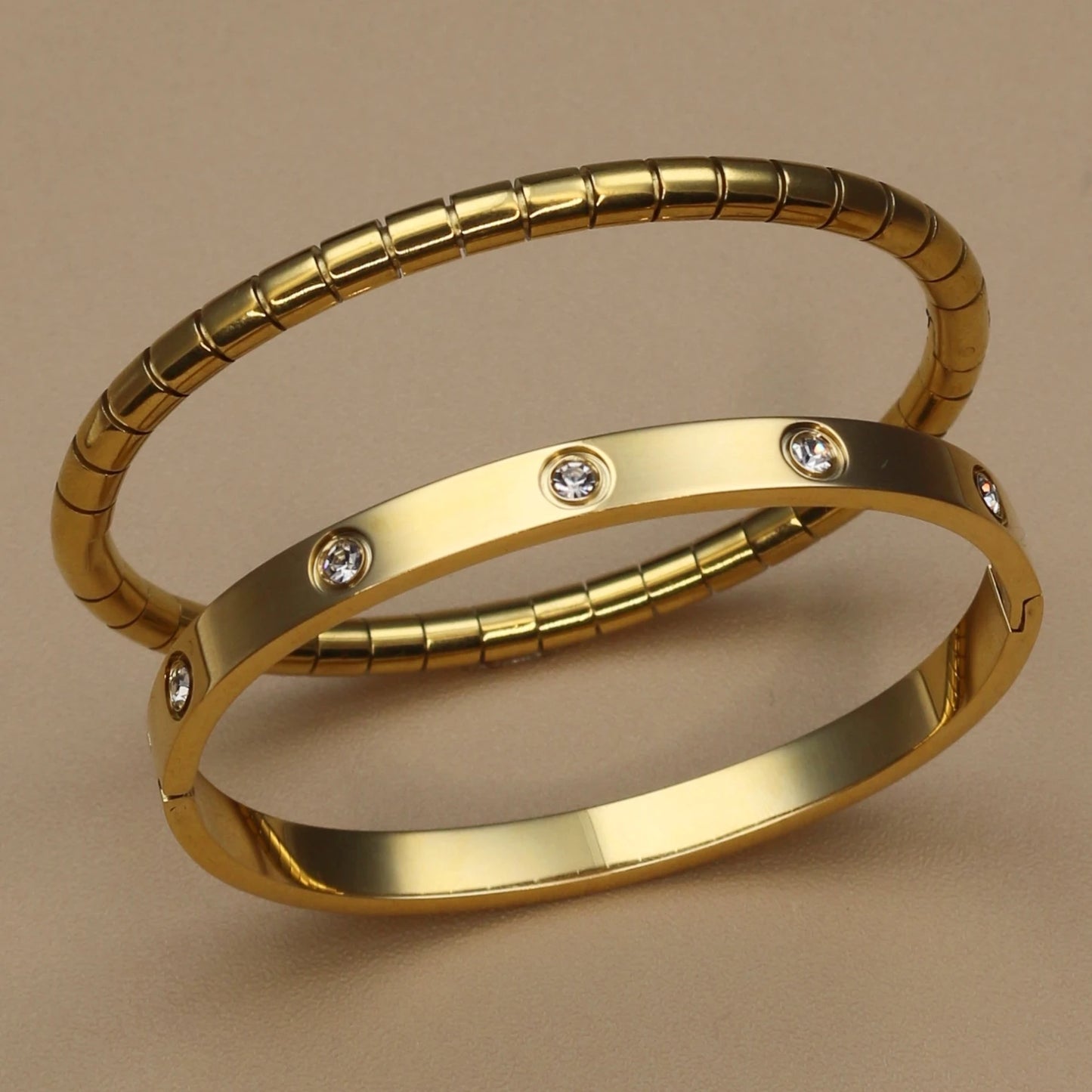 Stainless Steel Gold Colour Waterproof Bracelet