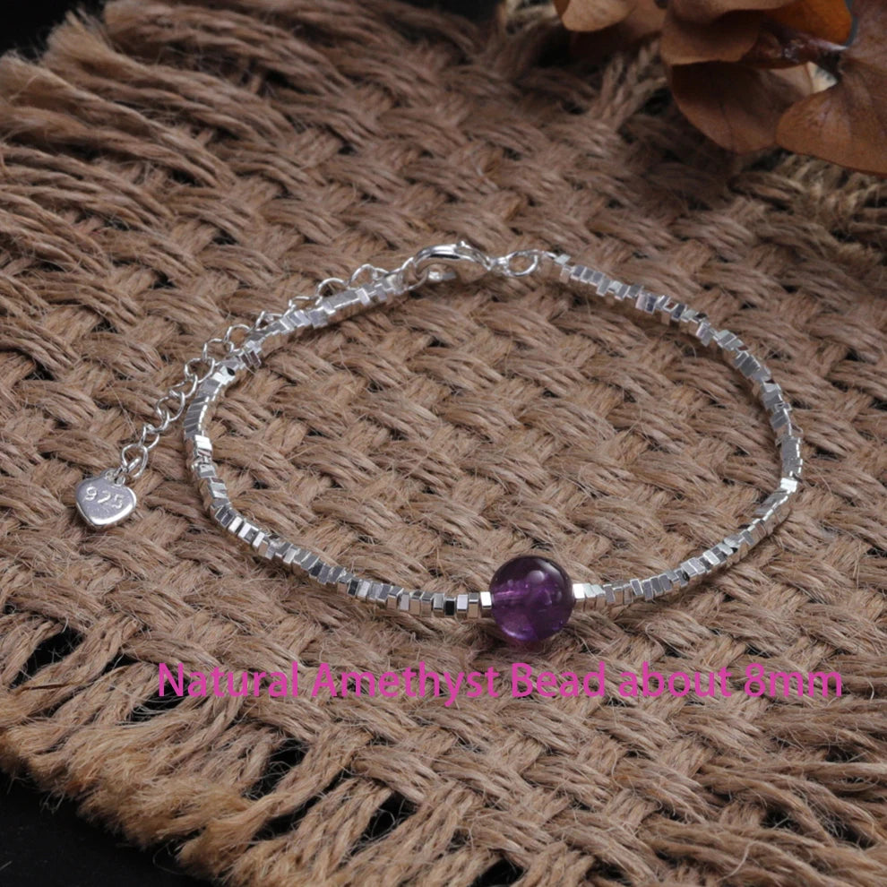 925 Sterling Silver Zircon Love Heart Bracelet