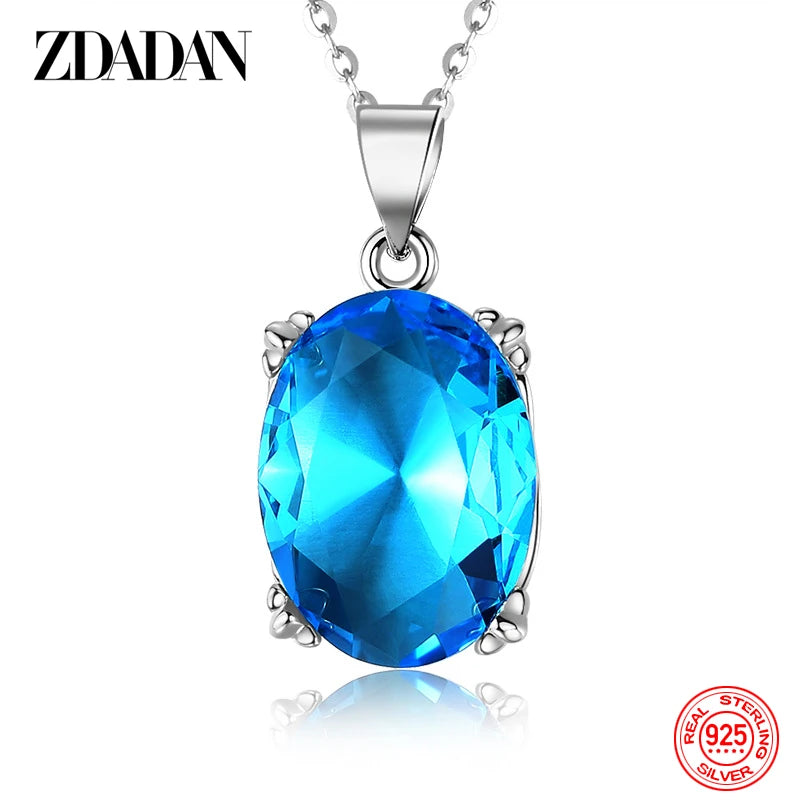 925 Silver 23MM Zircon Necklace