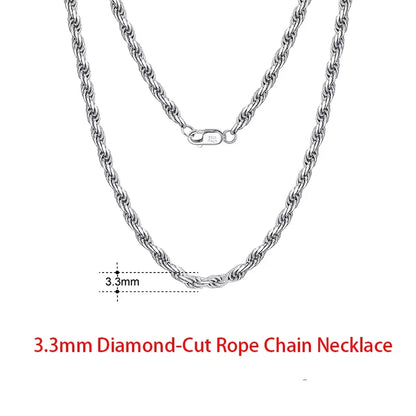 925 Sterling Silver Italian Flat Mariner Chain