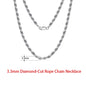 925 Sterling Silver Italian Flat Mariner Chain
