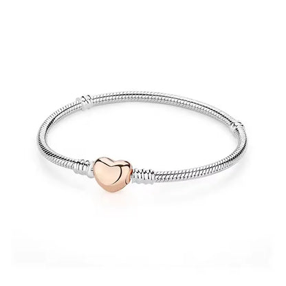 S925 Heart Link Bracelet