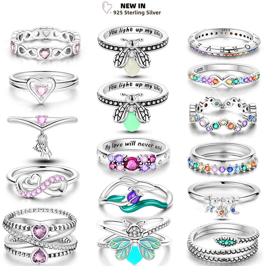 Luminous Firefly S925 Rings