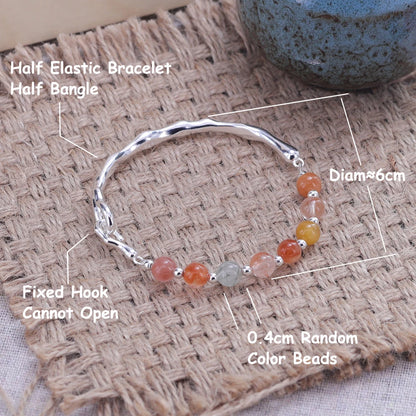 S925 Blue & Purple Gemstone Bracelet