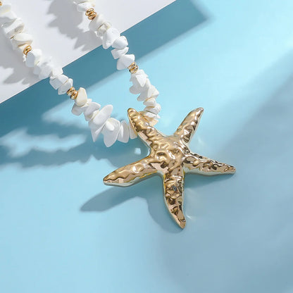 Natural Seashell Beaded Necklace