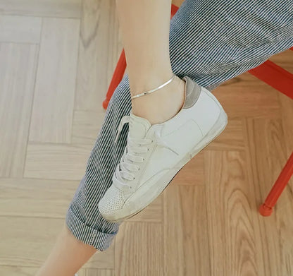 925 Silver Wide chain Anklets