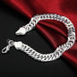 925 Sterling Silver Exquisite Solid Chain Bracelet