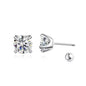 S925 GRA Certified Moissanite Stud Earrings