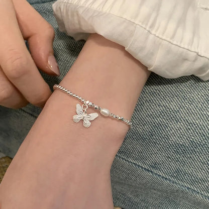 925 Sterling Silver Zircon Love Heart Bracelet