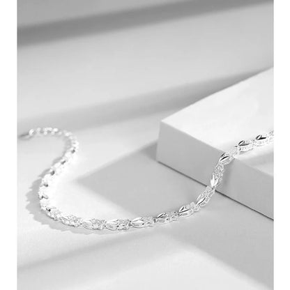 Fine 925 Sterling Silver Heart Lucky Clover Bracelets